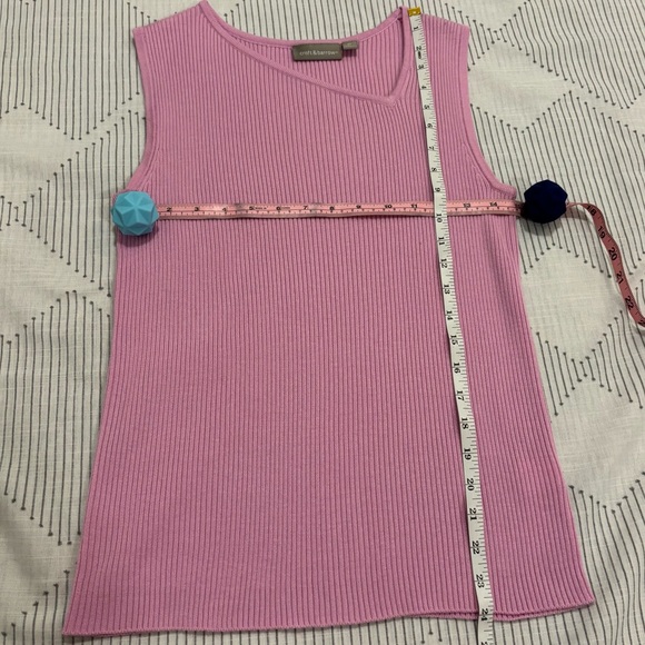 Croft & Barrow Pink Ribbed Tank Top - Picture 10 of 10